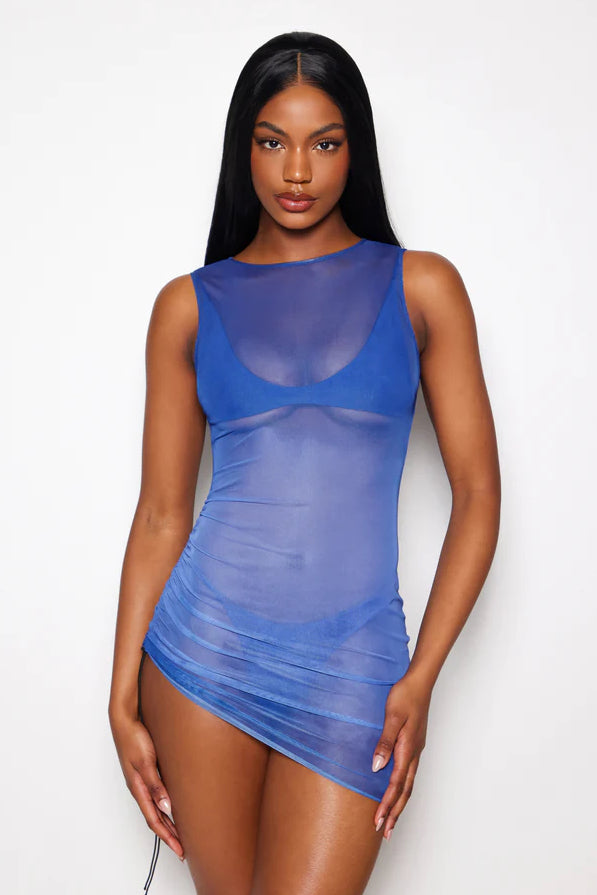 MINA COVER UP - BLUE Shades of Swim MINA COVER UP - BLUE Shades of Swim
